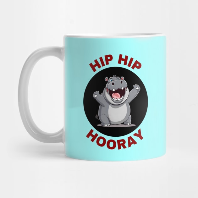 Hip Hip Hooray | Hippo Pun by Allthingspunny